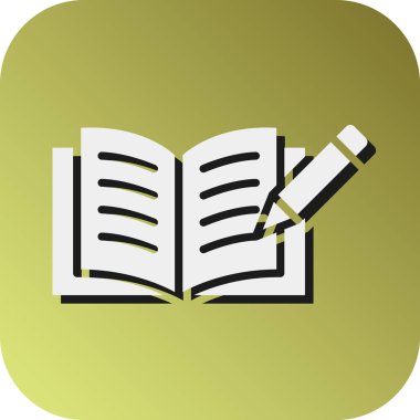 Kişisel ve Ticari Kullanım için Vektör Glyph Gradyan Arkaplan Simgesi Yaz