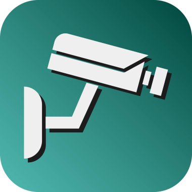 Kişisel ve ticari kullanım için CCCTV Vektörü Glyph Gradyan Arkaplan Simgesi