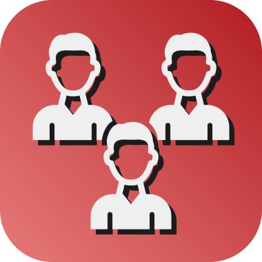 Kişisel ve ticari kullanım için Gençlik Vektörü Glyph Gradyan Arkaplan Simgesi