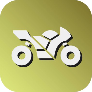 Kişisel ve ticari kullanım için Bisiklet Vektörü Glyph Gradyan Arkaplan Simgesi