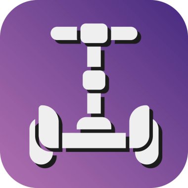 Kişisel ve Ticari Kullanım için Segway Vektörü Glyph Gradyan Arkaplan Simgesi