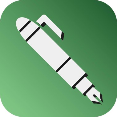 Kişisel ve ticari kullanım için Kalem Vektörü Glyph Gradyan Arkaplan Simgesi