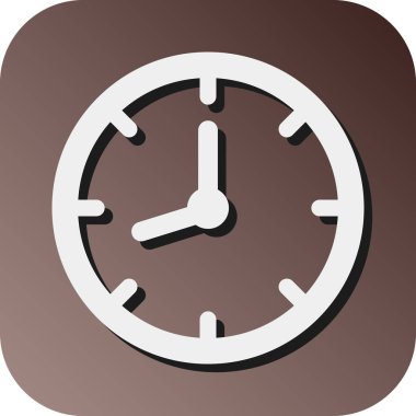 Kişisel ve ticari kullanım için Saat Vektörü Glyph Gradyan Arkaplan Simgesi