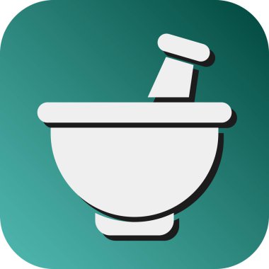 Kişisel ve Ticari Kullanım İçin Havan Vektörü Glyph Gradyan Arkaplan Simgesi