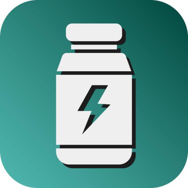 Kişisel ve Ticari Kullanım İçin Ek Vektör Glyph Gradyan Arkaplan Simgesi