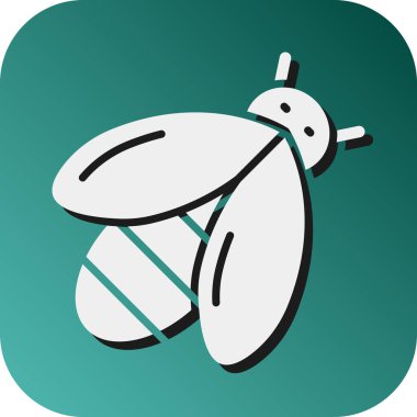 Kişisel ve ticari kullanım için Arı Vektörü Glyph Gradyan Arkaplan Simgesi