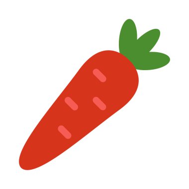 Kişisel ve ticari kullanım için Havuç Vektörü Düz Simgesi