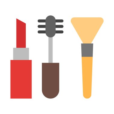 Kişisel ve ticari kullanım için Kozmetik Vektörü Düz Simgesi