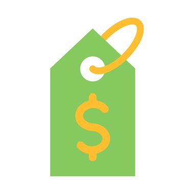 Kişisel ve Ticari Kullanım İçin Fiyat Etiketi Düz Simgesi