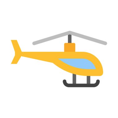 Kişisel ve Ticari Kullanım İçin Askeri Helikopter Vektör Düz Simgesi