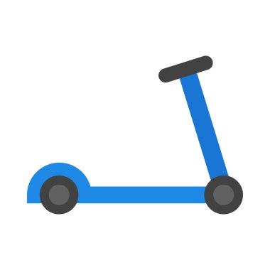 Scootie Vektör Düz Simgesi Kişisel ve Ticari Kullanım
