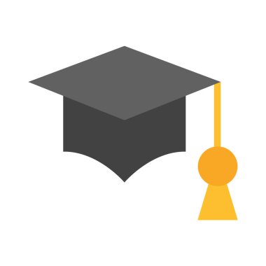 Kişisel ve ticari kullanım için Mortarboard Vektör Düz Simgesi