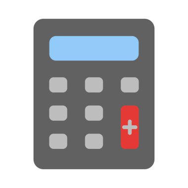 Kişisel ve Ticari Kullanım İçin Hesaplayıcı Vektör Düz Simgesi