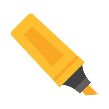 Kişisel ve Ticari Kullanım için Vurgulayıcı Vektör Düz Simgesi