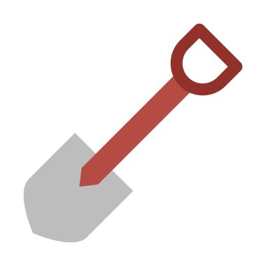 Kişisel ve Ticari Kullanım İçin Kürek Vektörü Düz Simgesi