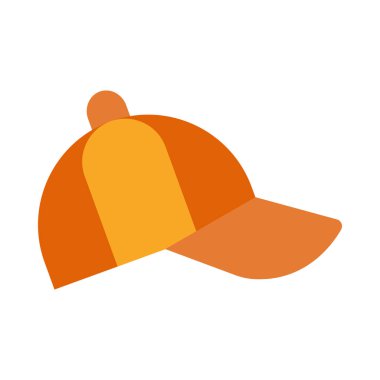 Kişisel ve ticari kullanım için Beyzbol Şapkası Vektörü Düz Simgesi