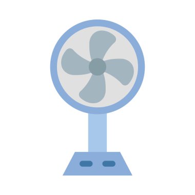 Kişisel ve Ticari Kullanım için Fan Vektörü Düz Simgesi