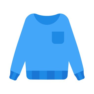 Kişisel ve ticari kullanım için Süveter Vektörü Düz Simgesi