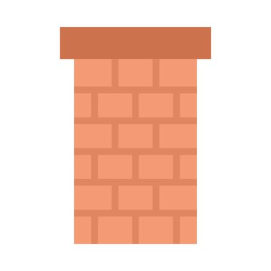 Kişisel ve ticari kullanım için Chimney Top Vector Düz Simgesi