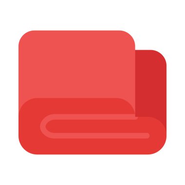 Kişisel ve Ticari Kullanım İçin Battaniye Vektörü Düz Simgesi