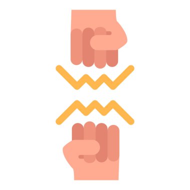 Kişisel ve Ticari Kullanım İçin Savaşan Vektör Düz Simgesi