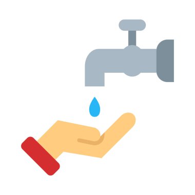 Kişisel ve Ticari Kullanım için Wudu Vektör Düz Simgesi