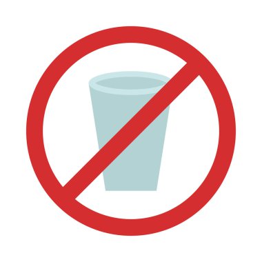 Kişisel ve ticari kullanım için İçki Vektörü Düz Simgesi Yok