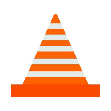 Kişisel ve ticari kullanım için Cones Sinyal Vektörü Düz Simgesi