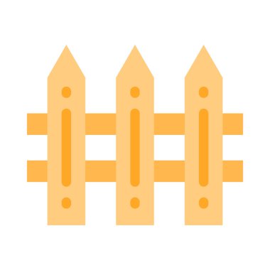 Kişisel ve Ticari Kullanım için Çit Vektörü Düz Simgesi