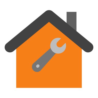 Kişisel ve Ticari Kullanım İçin Ev Yenileme Vektörü Düz Simgesi