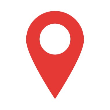 Kişisel ve Ticari Kullanım İçin Konum Vektörü Düz Simgesi