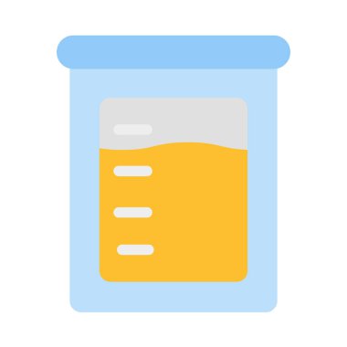 Kişisel ve Ticari Kullanım için Beaker Vector Düz Simgesi