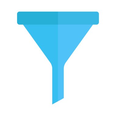 Kişisel ve Ticari Kullanım İçin Huni Vektör Düz Simgesi