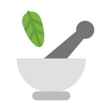 Kişisel ve Ticari Kullanım İçin Havan Vektörü Düz Simgesi