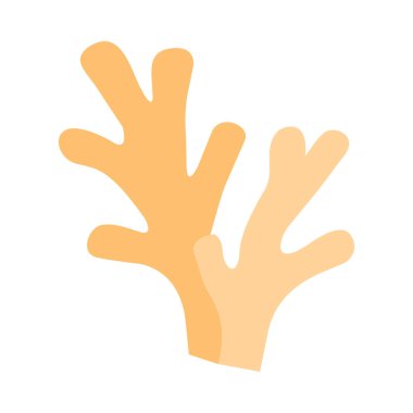 Kişisel ve ticari kullanım için Mercan Resif Vektörü Düz Simgesi