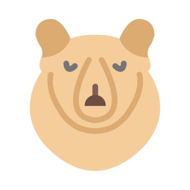 Kişisel ve ticari kullanım için Kutup Ayısı Vektörü Düz Simgesi