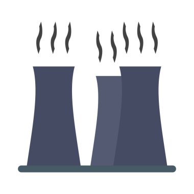 Kişisel ve Ticari Kullanım İçin Baca Vektörü Düz Simgesi