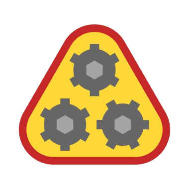 Kişisel ve ticari kullanım için Gears Vektör Düz Simgesi