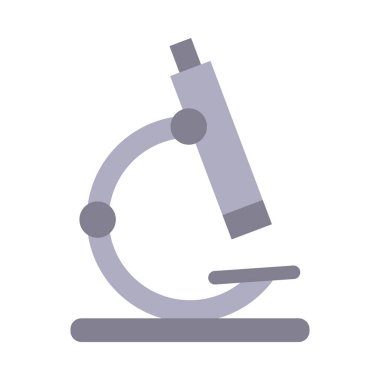 Kişisel ve Ticari Kullanım İçin Mikroskop Vektörü Düz Simgesi