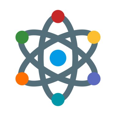 Kişisel ve ticari kullanım için Nucleus Vektör Düz Simgesi