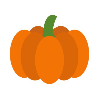 Kişisel ve ticari kullanım için Balkabağı Vektörü Düz Simgesi