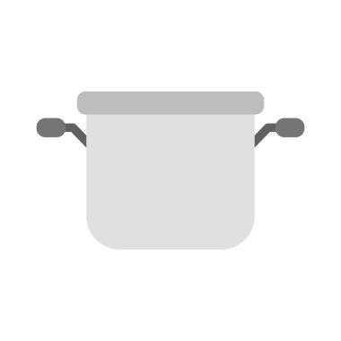 Kişisel ve ticari kullanım için Çorba Tenceresi Vektörü Düz Simgesi