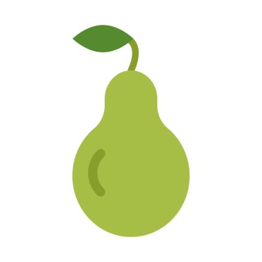 Kişisel ve Ticari Kullanım İçin Armut Vektörü Düz Simgesi