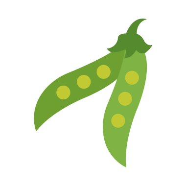 Kişisel ve Ticari Kullanım için Bezelye Vektörü Düz Simgesi