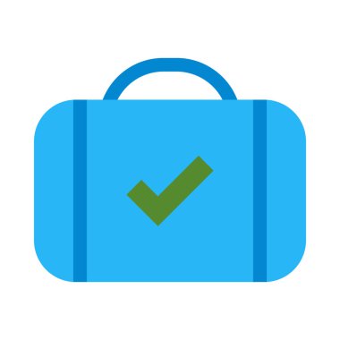 Kişisel ve ticari kullanım için Sandık Vektör Düz Simgesini Denetle