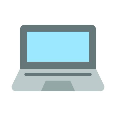 Kişisel ve Ticari Kullanım İçin Laptop Vektör Düz Simgesi