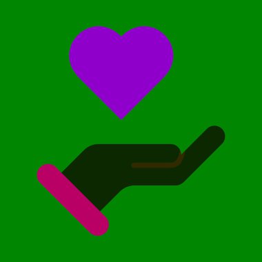 Kişisel ve Ticari Kullanım İçin Yardımseverlik Vektörü Düz Simgesi