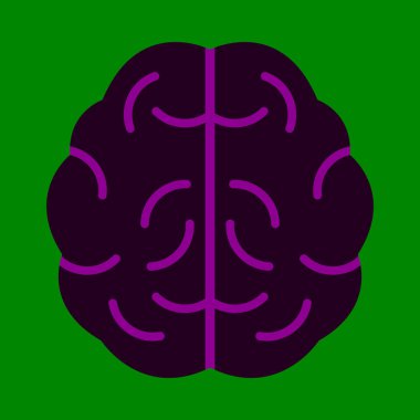 Kişisel ve Ticari Kullanım İçin Nöroloji Vektörü Düz Simgesi