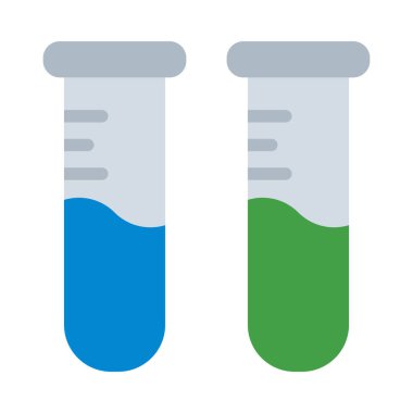 Kişisel ve Ticari Kullanım için Test Tüpü Vektör Düz Simgesi