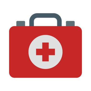 Kişisel ve ticari kullanım için İlk Yardım Kutusu Vektör Düz Simgesi